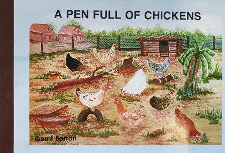 A pen full of chickens - Engels