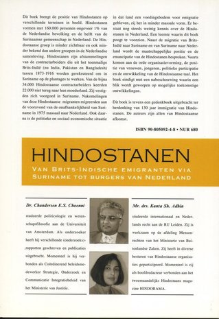 Hindostanen - Chan E.S. Choenni & Kanta Sh. Adhin